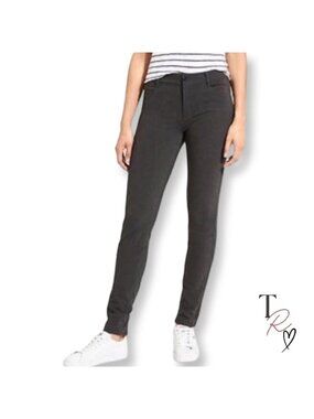 Athleta Ponte Knit Skinny Casual Career Pants Charcoal Gray 6 Tall Workwear